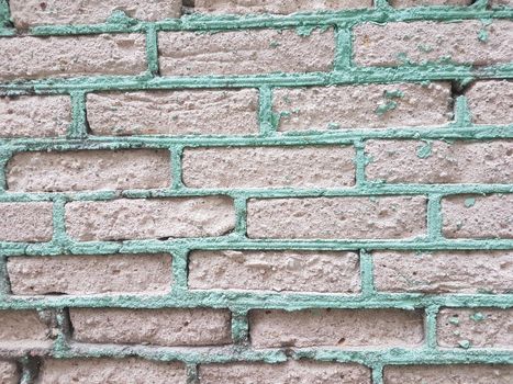 close up. fragment of the wall of white brick. background and texture