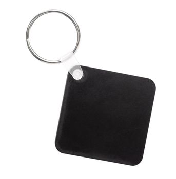 Blank black key holder in form of square