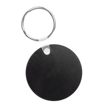 Sample of black key trinket isolated on white background