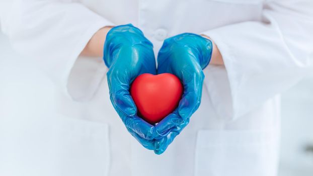 close up. doctor in protective gloves protecting your health . the concept of health care.