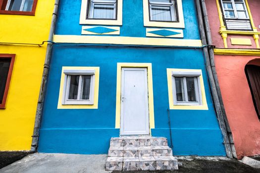 Colorful houses of famous town Sighisoara