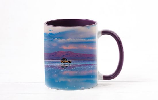 Personal photo print on ceramic cup
