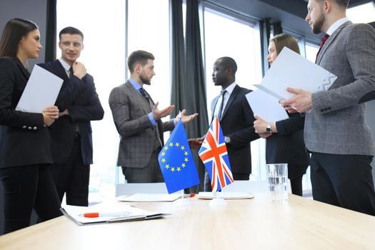 Disagreements between the leaders of the European Union and Great Britain at the meeting. Brexit