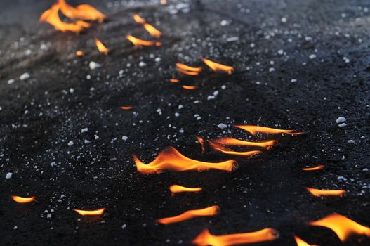 abstract fire background with flames 