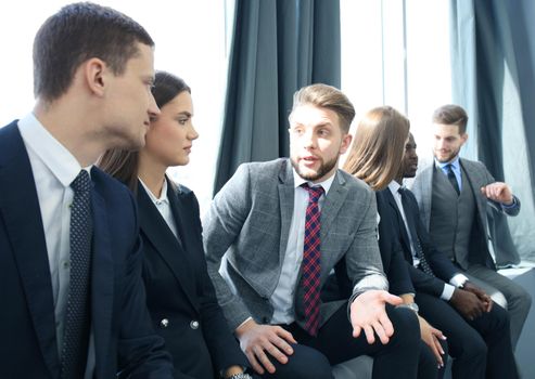 Business team having meeting in the office