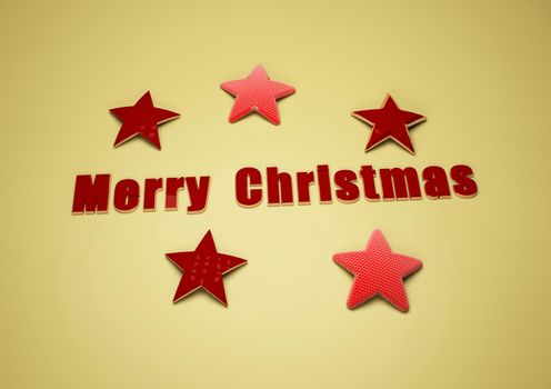 Merry Christmas modern abstract background. 3D render.