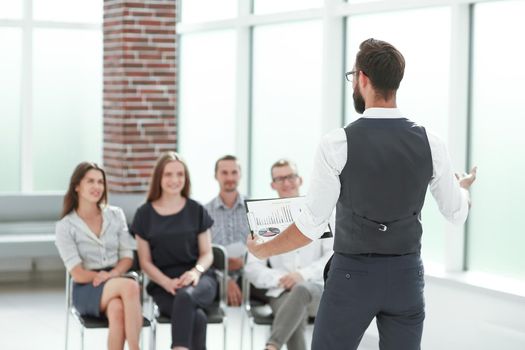 businessman at a business meeting with the business team. business concept