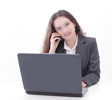portrait of modern business woman in the workplace.photo with copy space