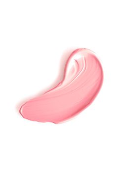 Coral beauty cosmetic texture isolated on white background, smudged makeup emulsion cream smear or foundation smudge, crushed cosmetics product and paint strokes.