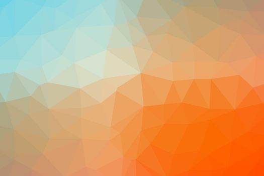 Low poly - Colorful abstract geometric background with triangular polygons.