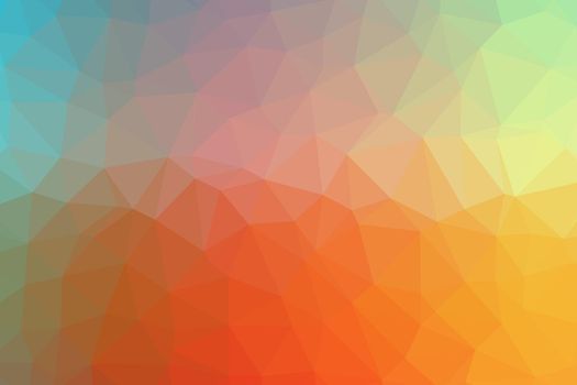 Low poly - Colorful abstract geometric background with triangular polygons.