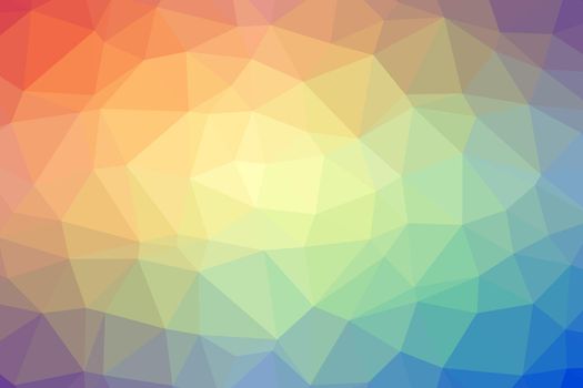 Low poly - Colorful abstract geometric background with triangular polygons.