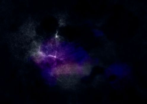 Far space being shone nebula as abstract background