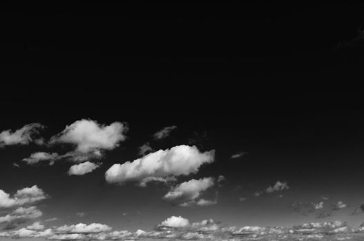 blue sky with white clouds background in nature