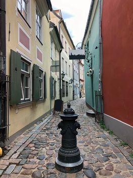 old street Riga, Latvia - stock photo. High quality photo