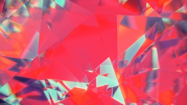 diamond facets abstract diffraction background