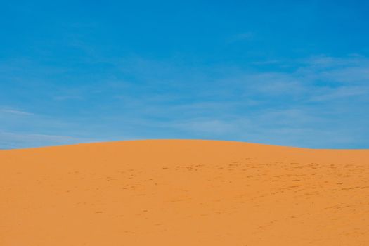 The Red Desert in Vietnam at dawn. Looks like cold desert on Mars.