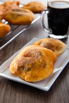 Ham chim peng. (deep-fried chinese doughnut). There are at least 3 varieties of ham chin peng - with glutinous rice, five spice powder and red bean paste