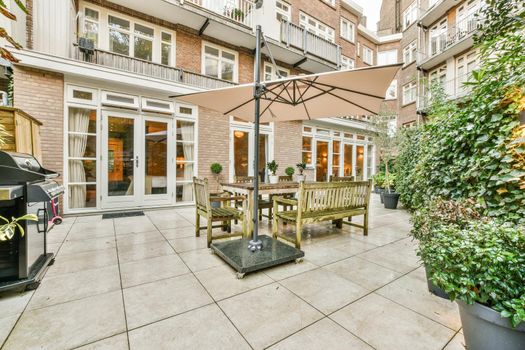 View of the beautiful veranda of the house