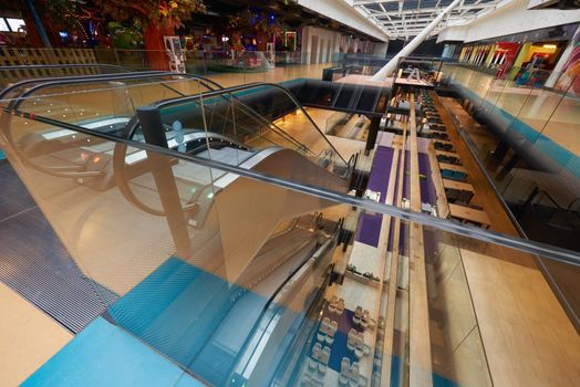 modern bright shopping mall indoor architecture