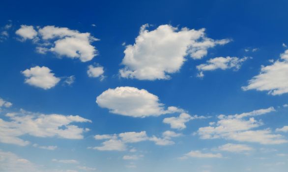 blue sky with white clouds at sunny day background