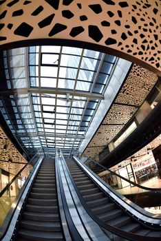 modern bright shopping mall indoor architecture