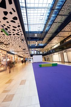 modern bright shopping mall indoor architecture