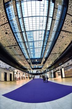 modern bright shopping mall indoor architecture