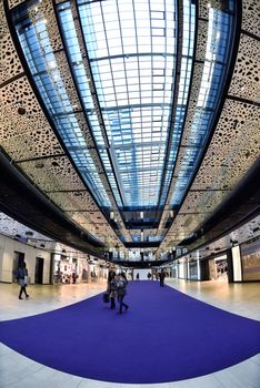 modern bright shopping mall indoor architecture