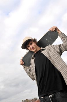 skate boarder portrait  