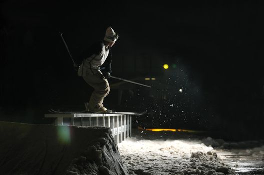 jump ski in extreme and freestye sport