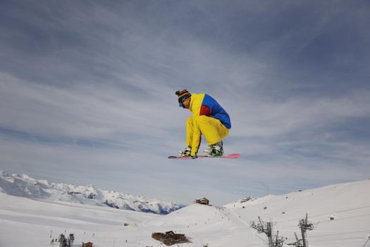 snowboard winter sport  extreme jump 