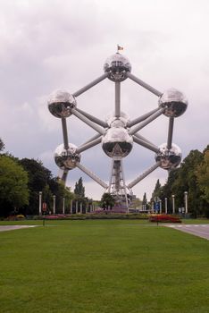 picture of the Atomium building in Brussels