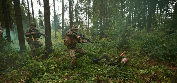 modern warfare marines capture alive terrorist   soldier in forest raid