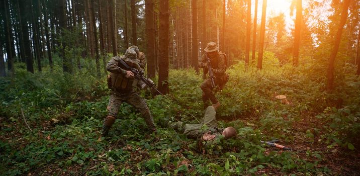 modern warfare marines capture alive terrorist   soldier in forest raid