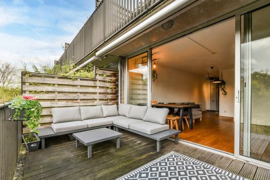 View of the beautiful veranda of the house