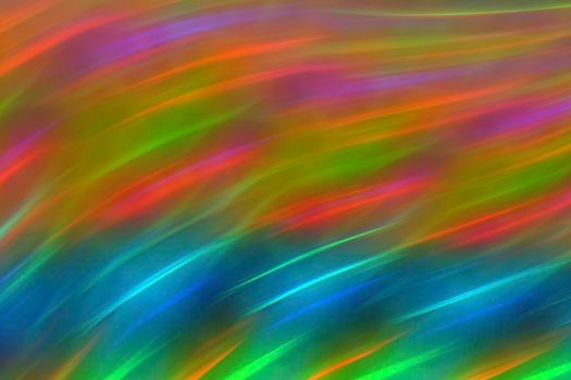 Abstract neon background with rainbow highlights of light.