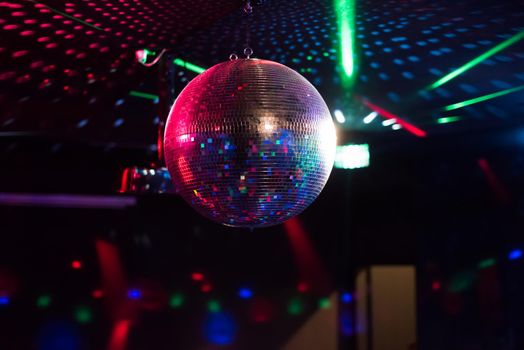 Disco ball light reflection background