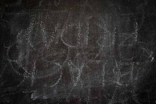 Empty copy space on the chalk blackboard