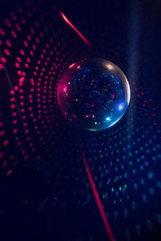 Disco ball light reflection background