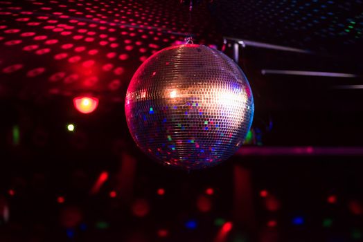 Disco ball light reflection background