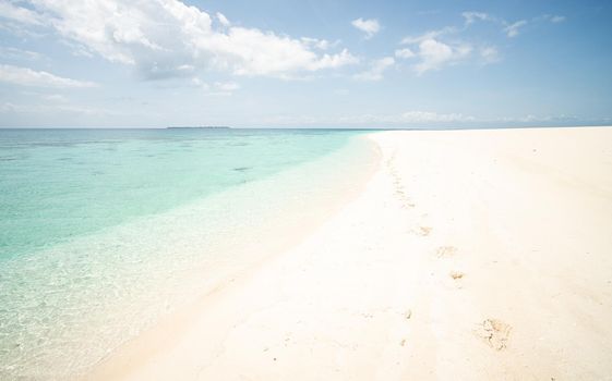 Beautiful tropical white sand beach and sea