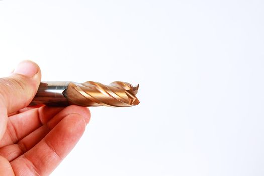 Milling cutter isolated on a white background.