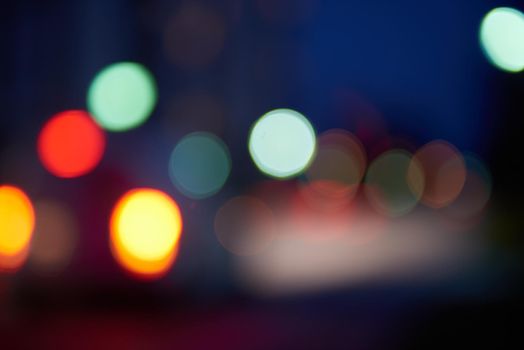 blured treffic street lights abstract background