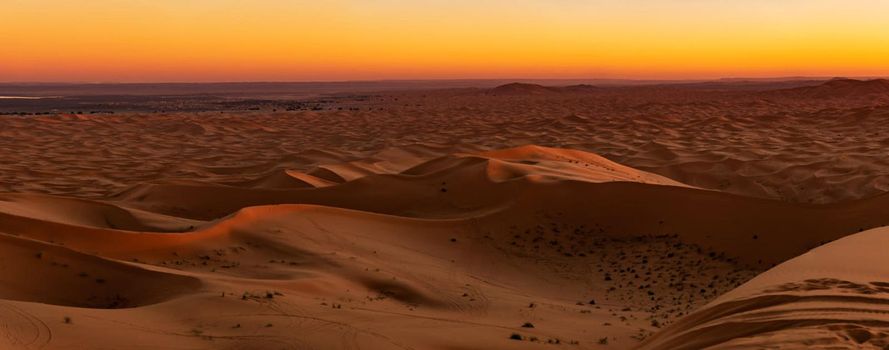 Patterns in the sand of the Sahara Desert