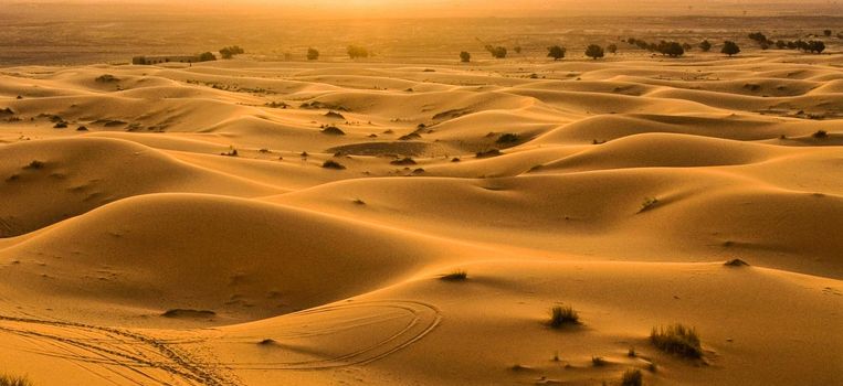 A Picturesque Sahara Desert landscape