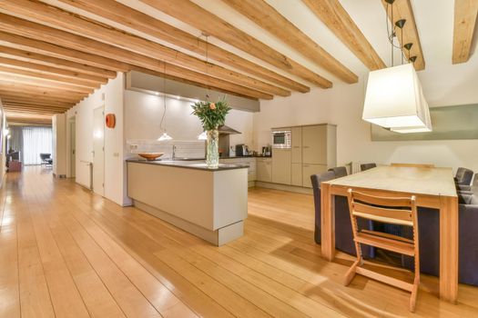Stylish interior design of a modern kitchen