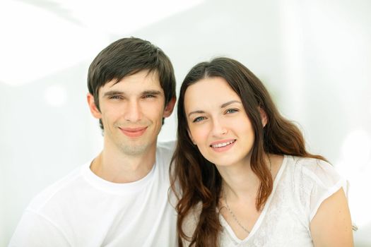 portrait of happy young couples.the concept of family happiness .photo with copy space