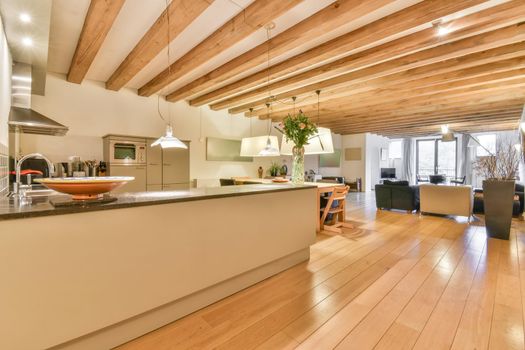 Stylish interior design of a modern kitchen