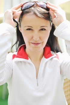 young adult woman portrait outdoor